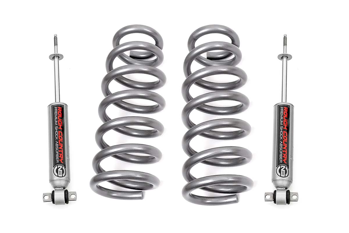 Dodge Ram 1500 Suspension Lift Kit - Front - Rough Country - N3 Shocks / M1 Monotubes - '09-'10